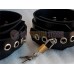 (DM276)100% natural latexp Pure handmade rubber feet buckle the alternative dog slave bound can be locked feetcuffs
